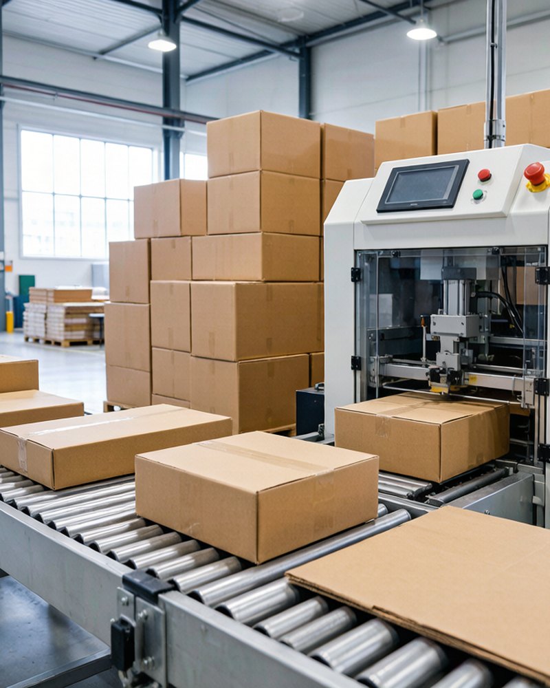 Carton sealing line for packaging